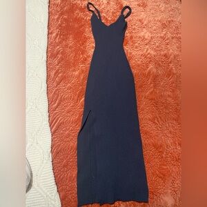 Elegant Navy Blue Women's Dress